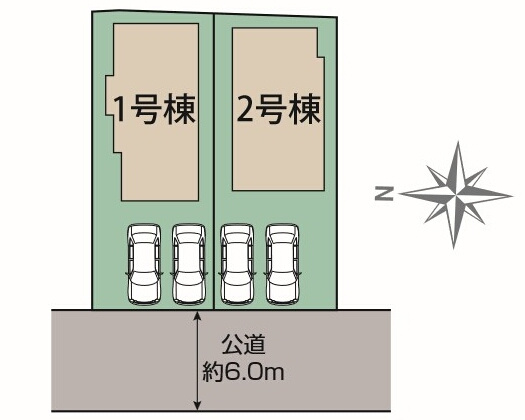三鷹市上連雀1丁目 中央線 武蔵境駅 新築戸建の区画図