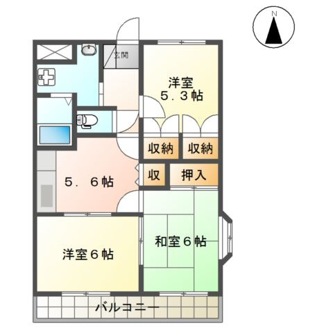 プライムガーデンⅡの間取り