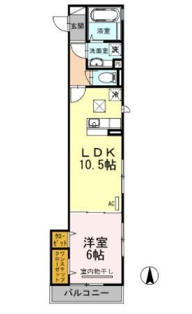 セジュール武蔵新城の間取り