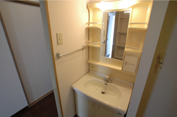 芦屋市大東町の賃貸マンションの洗面所