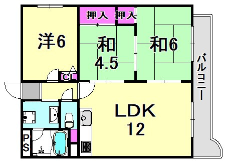 ツインパレス武庫の間取り