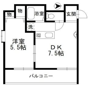 グランピア下山手通の間取り