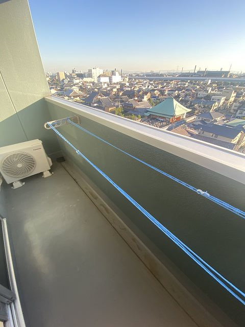 MY尼崎のバルコニー