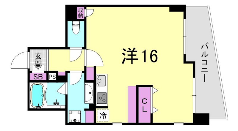 アシュランス新町の間取り