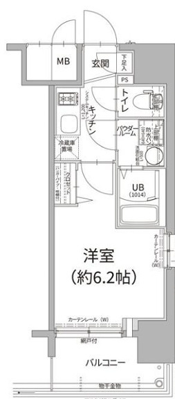 エスリード難波ザ・プレミアの間取り