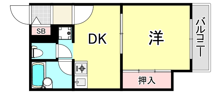 難波リーガルハウスの間取り