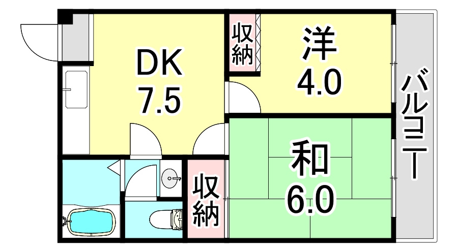 明泉寺ハイツの間取り