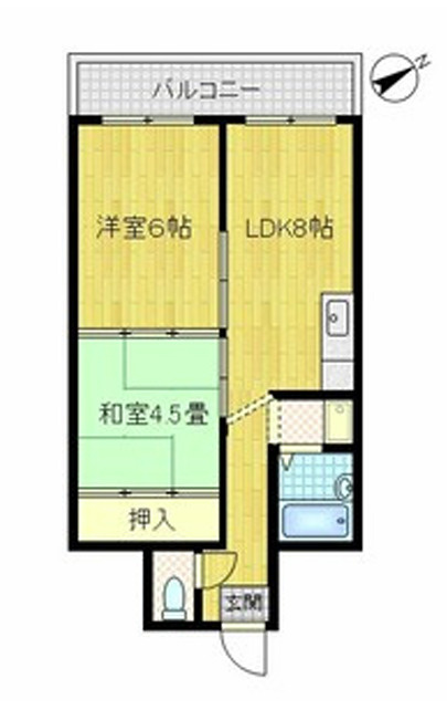 ハイツ鍛治の間取り