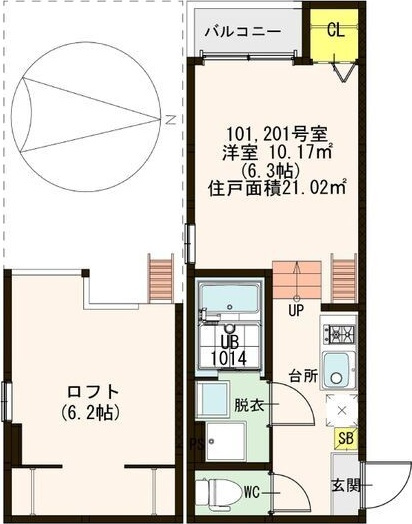 グランディオーソ姫島の間取り