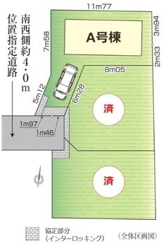 練馬区石神井台1丁目　新築一戸建　西武新宿線　石神井台の区画図
