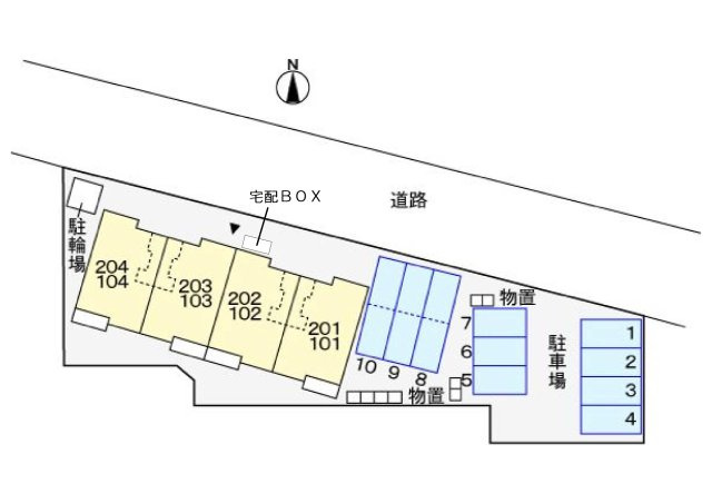 カ－ムリ－ガ－デンの区画図