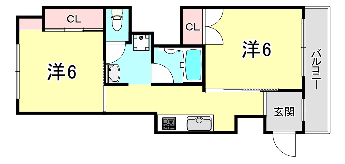 トウセン本町橋ビルの間取り