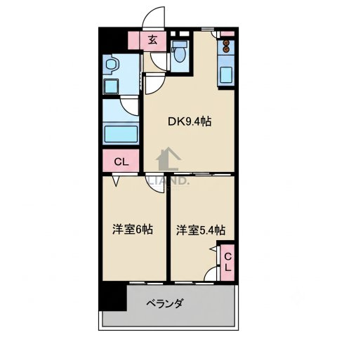 アジリア博多イースト　吉塚小学校区の間取り|アジリア博多イースト