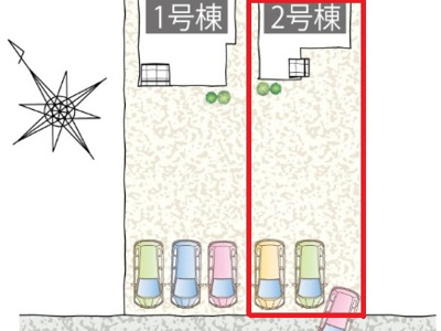 【区画図】 | タマタウン堀米町 | 【全2区画】最終1棟