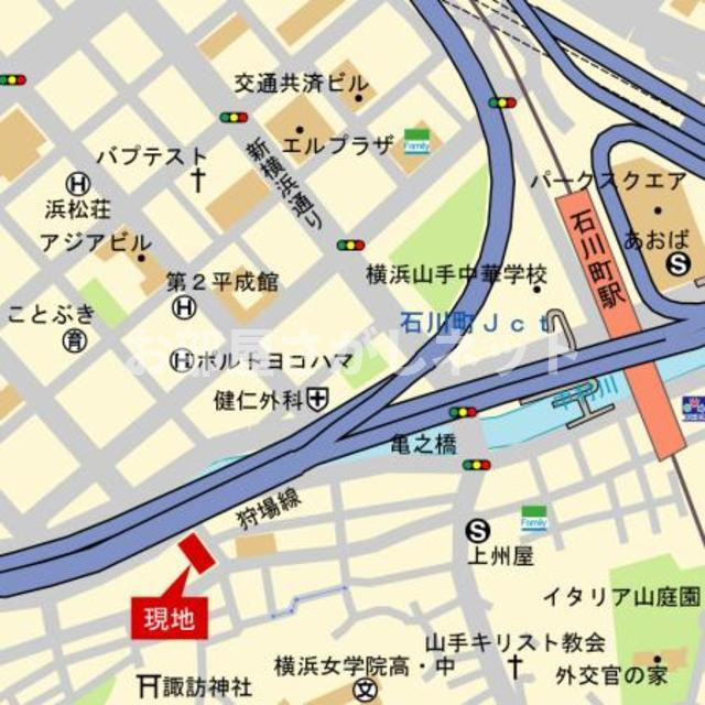 ベイシティメゾン石川町【おとり物件なし】#学生・社会人にオススメ！初期費用分割払いOK！の地図