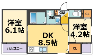 【間取り】 | The Residence 大庄西町 | The Residence 大庄西町
