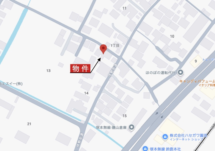 鈴鹿市磯山1丁目の地図|詳細Map