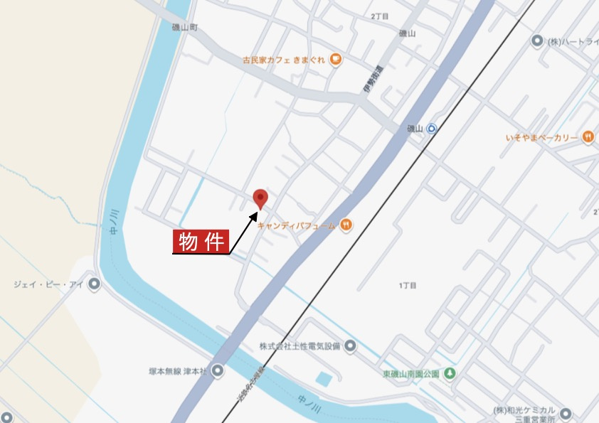 鈴鹿市磯山1丁目の地図|詳細Map