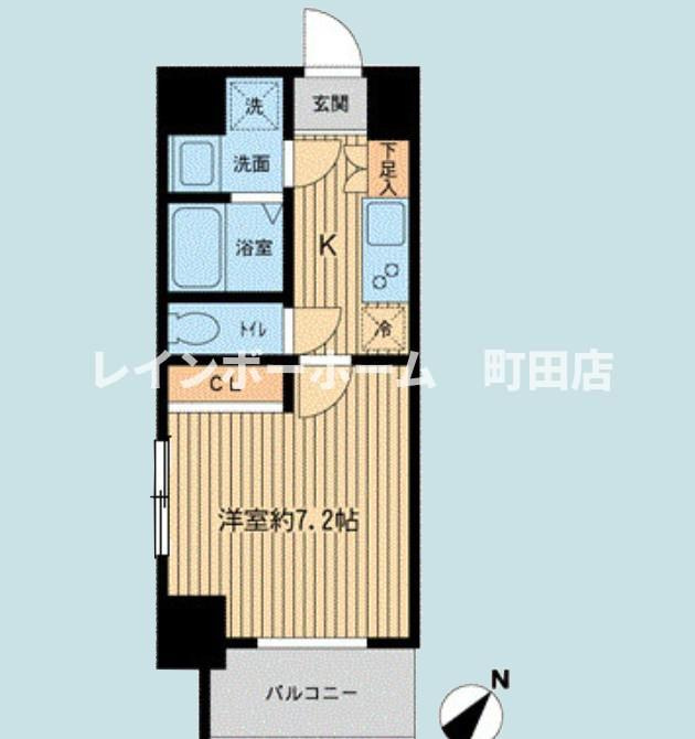 Ｐｒｉｍａｌ　Ｍａｃｈｉｄａ※初期費用分割あと払いサービス利用可能物件の間取り