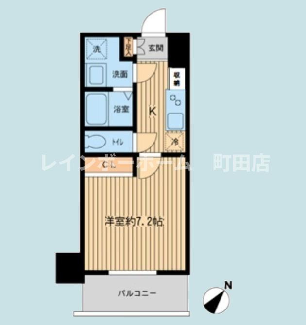 Ｐｒｉｍａｌ　Ｍａｃｈｉｄａ※初期費用分割あと払いサービス利用可能物件の間取り