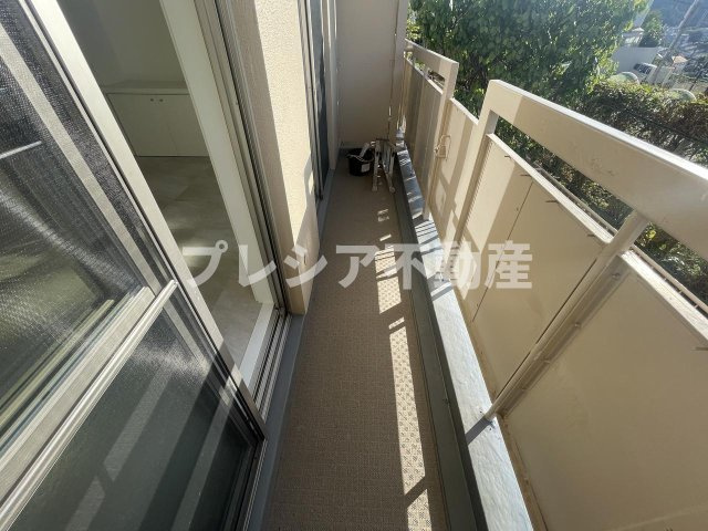 渦ヶ森コーポ7号棟のバルコニー