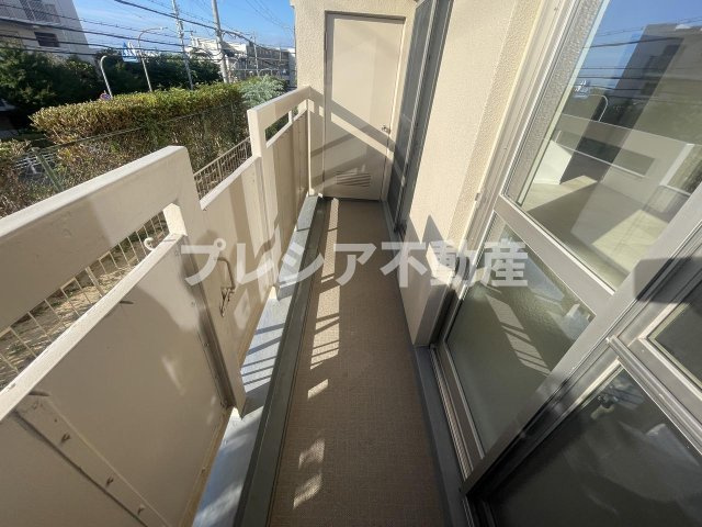 渦ヶ森コーポ7号棟のバルコニー