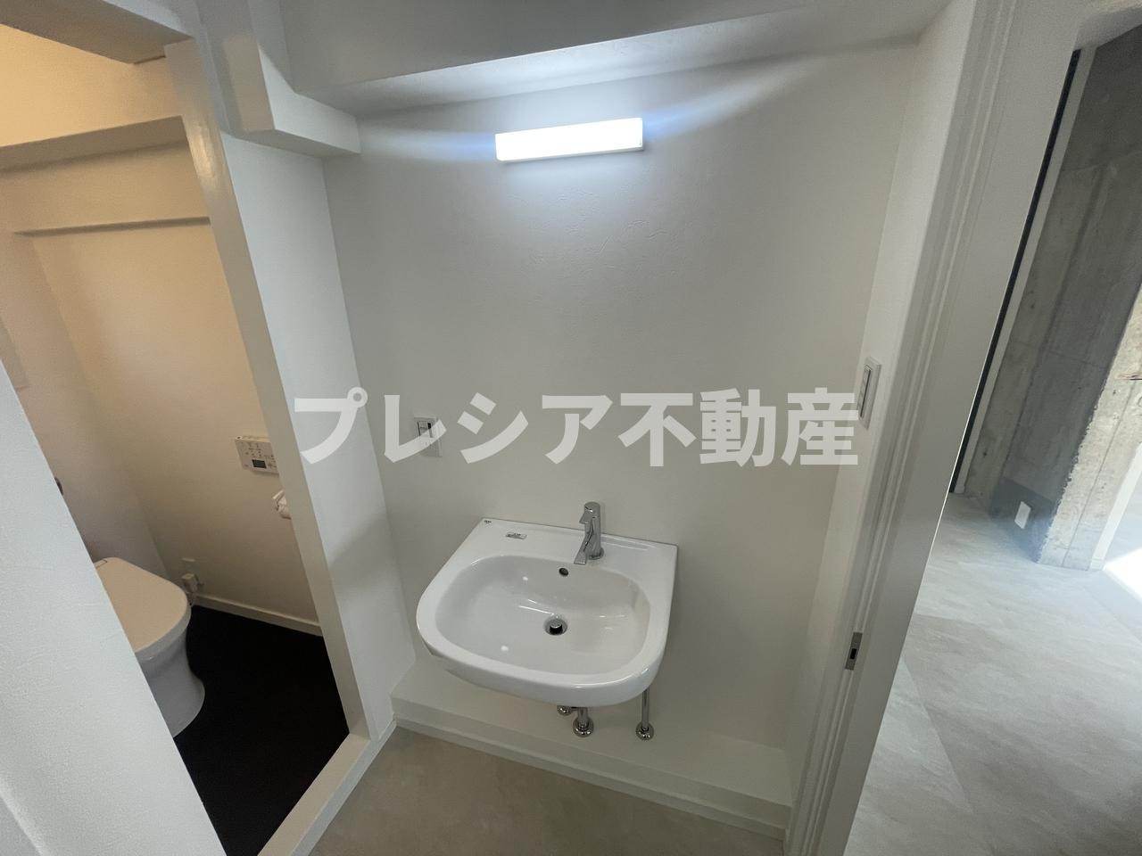渦ヶ森コーポ7号棟の洗面所