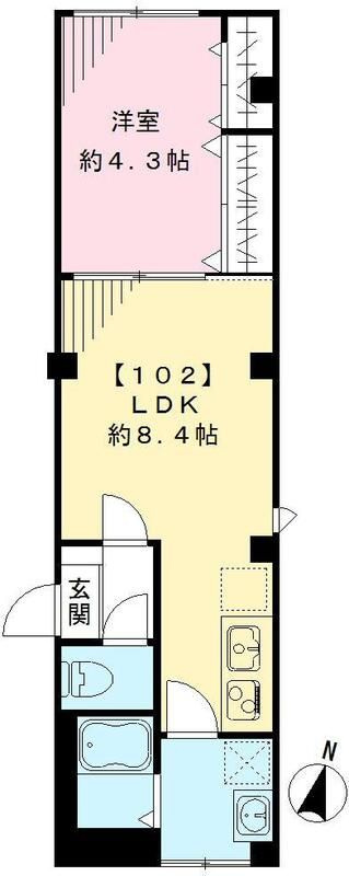 グランビューオシアゲの間取り