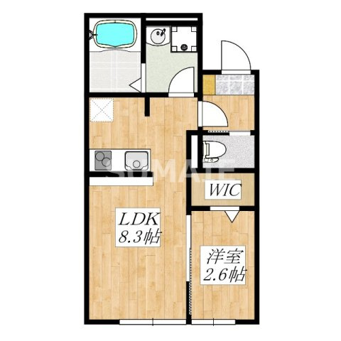 KEIAI RESIDENCE 宮原Ⅱの間取り|間取りです！