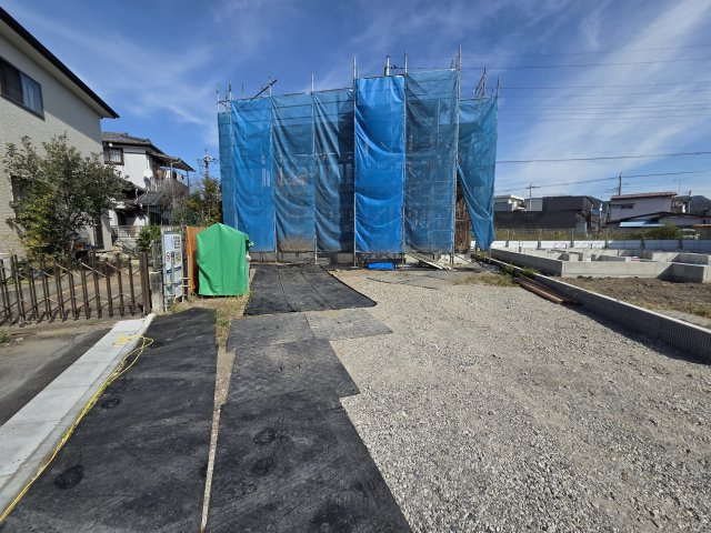 新築　桐生市東1丁目　Blooming　Garden　1号棟の駐車場|現地写真　駐車スペースは3台分可能です！
