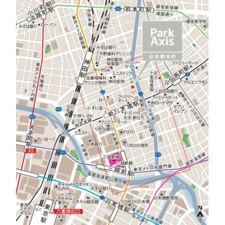 【地図】パークアクシス日本橋本町