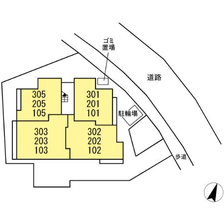 KTトリシアの区画図