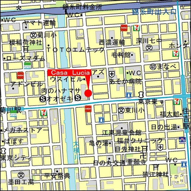 Ｃａｓａ　Ｌｕｃｉａの地図