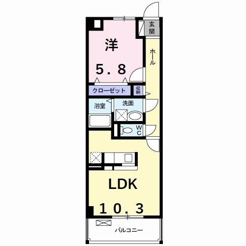 エスポワールＫの間取り