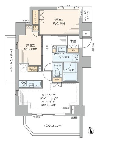 【間取り】 | Brillia品川戸越Parks