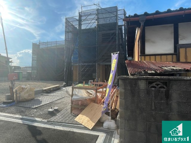 ■枚方市招提元町　第10期　新築一戸建ての外観|現在の進捗状況です！順調に作業進行中、完成が待ち遠しいです！詳細の間取り等、お気軽にお問い合わせください！