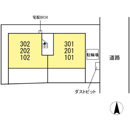 ベルフォレ豊田の区画図