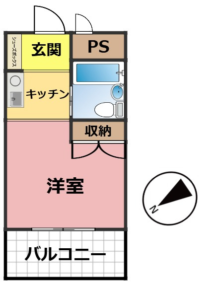 信開ウエラコート足羽（投資）の間取り|現況と間取図が異なる場合は現況を優先とします。
