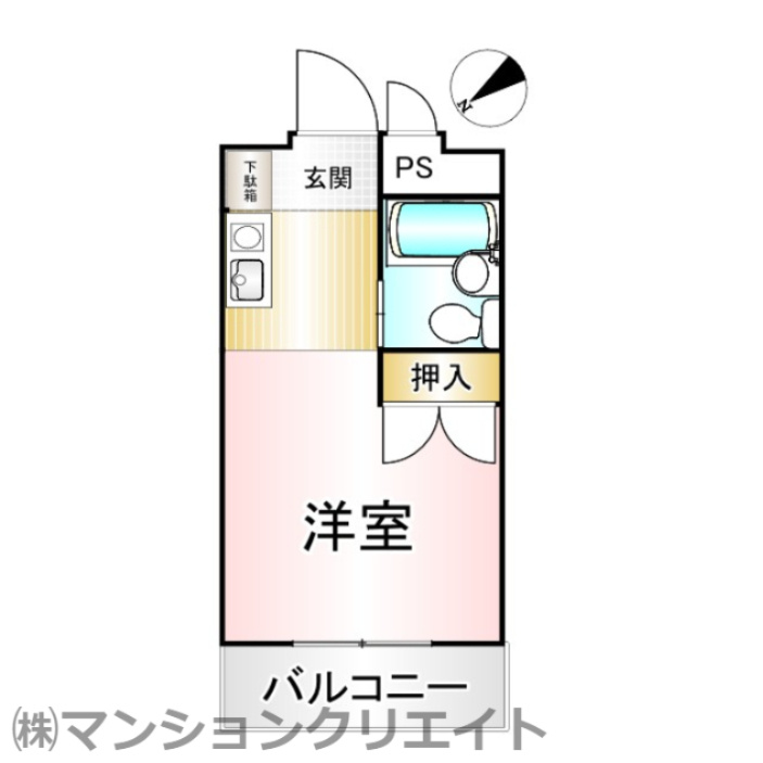 信開ウエラコート足羽（投資）の間取り|現況と間取図が異なる場合は現況を優先とします。