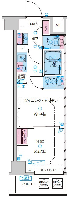 GENOVIA鐘ヶ淵の間取り