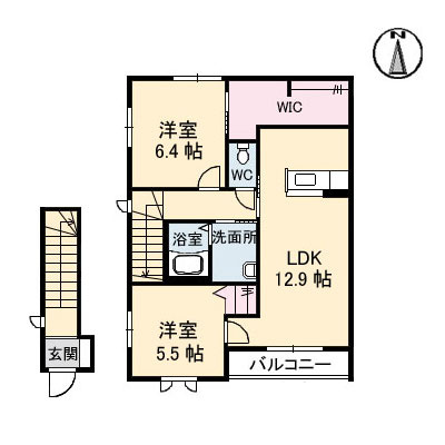 【間取り】 | シャーメゾン　アドニス　Ⅰ棟