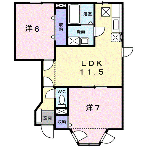 【間取り】 | パティオ喜多山Ｃ