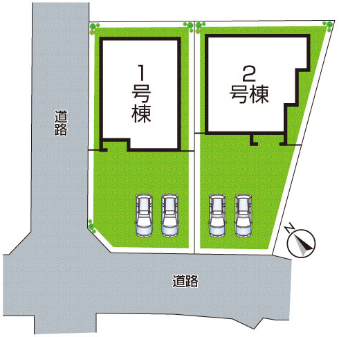 ★彦根市平田町　第7期　新築一戸建ての区画図|全２区画
