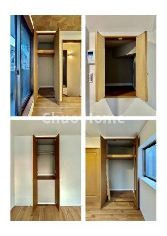 江戸川区北葛西5丁目中古住宅の収納|居室にはクローゼットを完備し、自由度の高い家具の配置が叶うシンプルな空間です。お子様の成長と必要になる子供部屋を与えるにはぴったりの間取りですね。