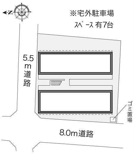 レオパレスプレステージの区画図