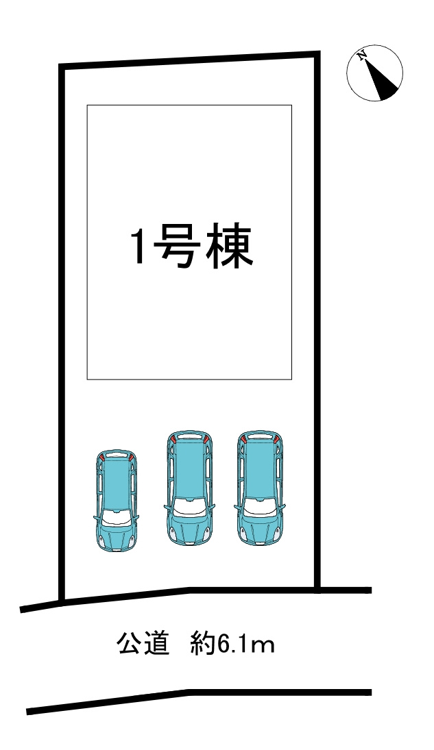 知多市にしの台4丁目　全1棟の区画図|全1区画分譲地♪