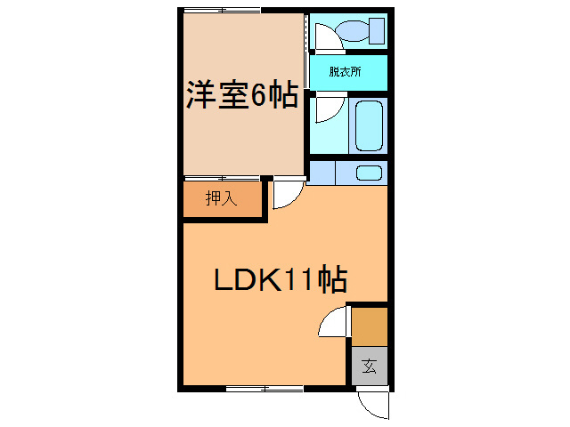 峰田ハイツの間取り