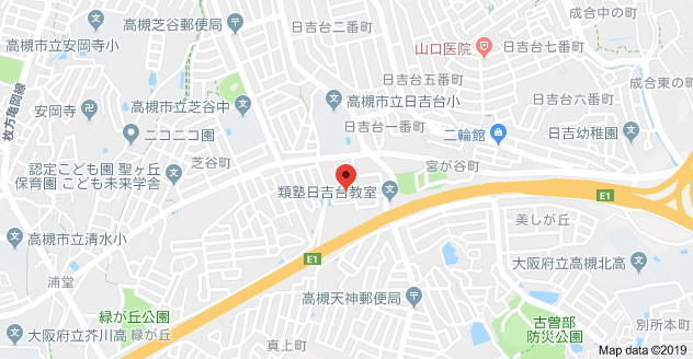 藤和コアティ高槻ハイタウンC号棟の地図