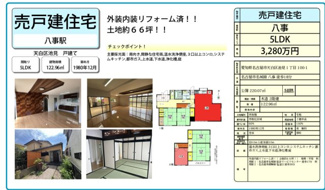 | 【名古屋市天白区池見1丁目100-1中古戸建】仲介手数料無料！八事東小学校・御幸山中学校