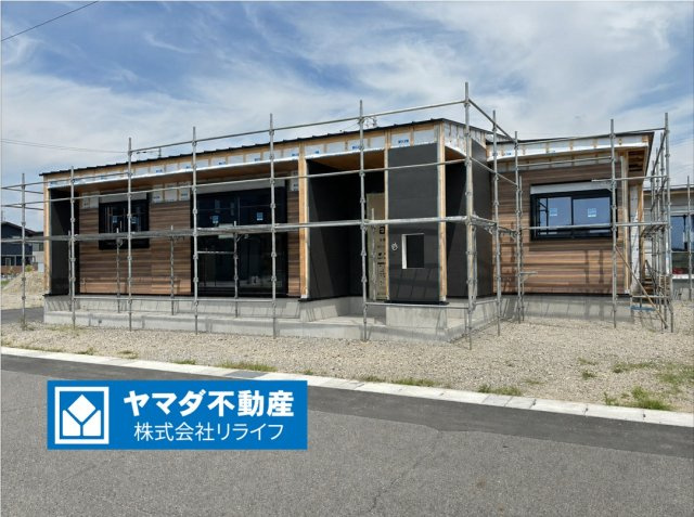 新築戸建　羽島市竹鼻町　全８区画分譲の外観|「現地（202●年●月●日）撮影」　
■外観写真　
■ヤマダ不動産　株式会社リライフ　